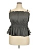 Torrid 100% Polyester Gray Sleeveless Blouse Size 2X Plus (2) - photo 1