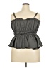 Torrid 100% Polyester Gray Sleeveless Blouse Size 2X Plus (2) - photo 2