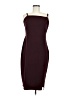 Express Solid Burgundy Cocktail Dress Size L - photo 1