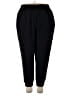Lane Bryant Solid Black Track Pants Size 18 - photo 1