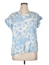 Assorted Brands Blue Short Sleeve T-Shirt Size 1X - photo 1