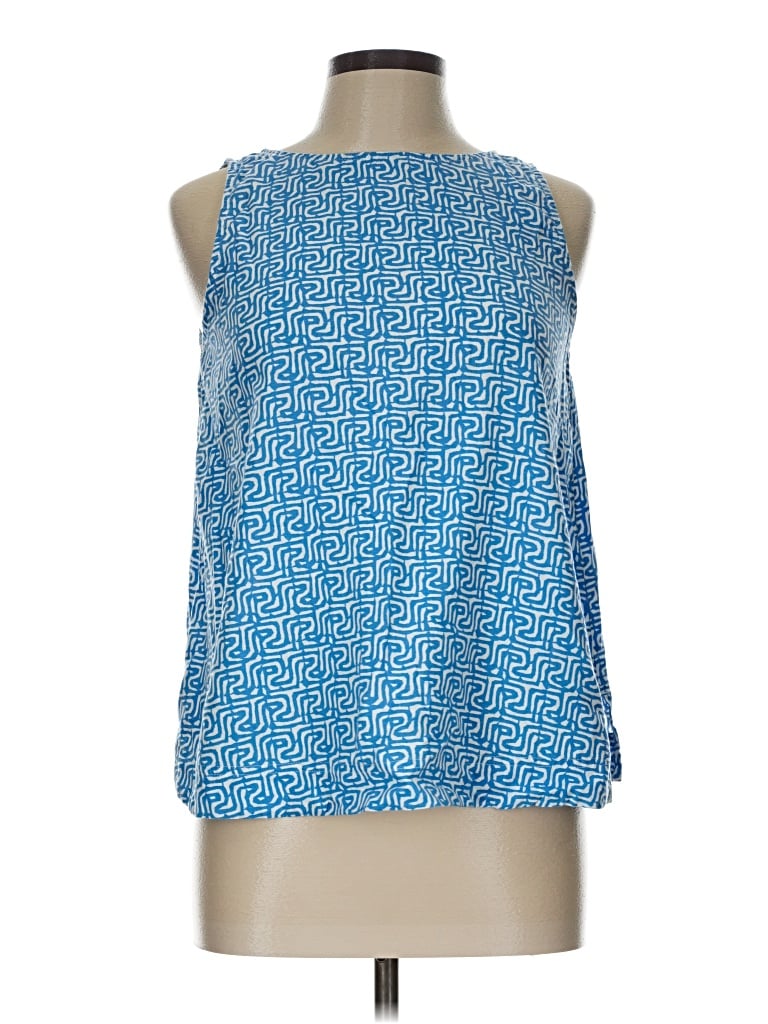 Pre-owned M&s Sleeveless Blouse In Blue
