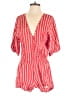 Beachgold 100% Rayon Stripes Red Romper Size S - photo 1