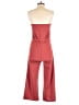 Assorted Brands Solid Red Jumpsuit Size S - photo 2