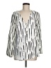 NORACORA 100% Polyester Silver Long Sleeve Blouse Size M - photo 1