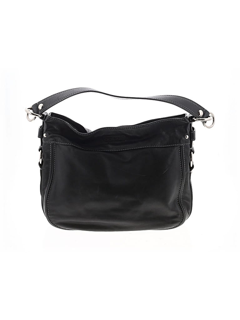 Pre-owned Coach Factory Leather Hobo Bag In Black