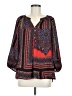 Figueroa & Flower 100% Polyester Red 3/4 Sleeve Blouse Size M - photo 1