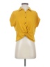 Marled Essentials Yellow Short Sleeve Top Size XS - photo 1