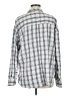 SO Checkered-gingham Silver Long Sleeve Button-Down Shirt Size M - photo 2