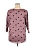 Olivia Blu Polka Dots Pink Pullover Sweater Size 1X - photo 2