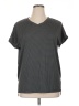 Avia Solid Gray Short Sleeve T-Shirt Size L - photo 1