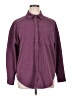 Unbranded 100% Polyester Solid Burgundy Long Sleeve Blouse Size L - photo 1