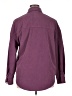 Unbranded 100% Polyester Solid Burgundy Long Sleeve Blouse Size L - photo 2
