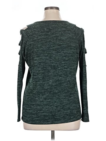 Always Indigo Long Sleeve Top (view 2)