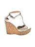 Jimmy Choo Silver Gold Wedges Size EU 39 1/2 - photo 1