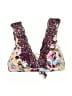 Unbranded Floral Burgundy Swimsuit Top One size - photo 1