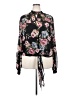Fashion Nova Floral Black Long Sleeve Blouse Size 3X - photo 1