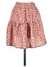 Shein 100% Polyester Paisley Red Casual Skirt Size 2 - photo 1