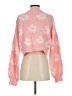 Shein 100% Acrylic Floral Pink Pullover Sweater Size 4 - photo 2