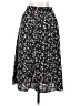 Shein 100% Polyester Floral Black Casual Skirt Size 2 - photo 2