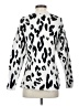 Something Navy Animal Print White Pullover Sweater Size XS - photo 2