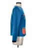 St. John Color Block Blue Cardigan Size 4 - photo 4