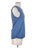 Caballero 100% Rayon Blue Sleeveless Top Size XS - photo 4