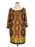 Muse exclusively for Boston Proper Paisley Brown Casual Dress Size 18 - photo 1