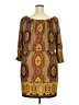 Muse exclusively for Boston Proper Paisley Brown Casual Dress Size 18 - photo 2