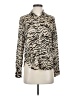 Rails 100% Rayon Animal Print Ivory Long Sleeve Blouse Size XS - photo 1
