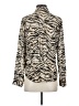 Rails 100% Rayon Animal Print Ivory Long Sleeve Blouse Size XS - photo 2