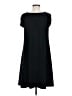 Mary McFadden Solid Black Casual Dress Size M - photo 2