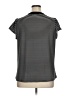 Vintage Rose Stripes Black Short Sleeve Blouse Size 1X - photo 2
