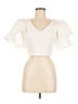 Win Win Ivory Short Sleeve Top Size M (estimated) - photo 1