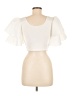 Win Win Ivory Short Sleeve Top Size M (estimated) - photo 2
