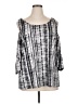 Robert Louis Silver 3/4 Sleeve Blouse Size XL - photo 1