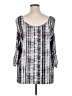 Robert Louis Silver 3/4 Sleeve Blouse Size XL - photo 2