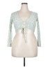 Meraki Green 3/4 Sleeve Top Size M - photo 1