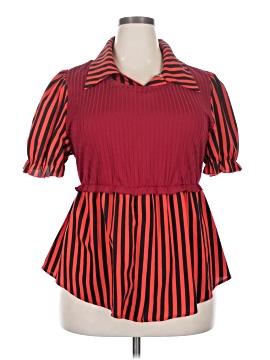 Shein Curve Short Sleeve Blouse