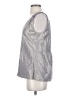 Gap Metallic Silver Sleeveless Blouse Size S - photo 5