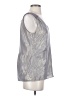 Gap Metallic Silver Sleeveless Blouse Size S - photo 4