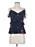 Joie 100% Silk Blue Blouse Size 4 - photo 1