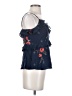 Joie 100% Silk Blue Blouse Size 4 - photo 4