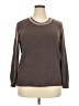 Simply Vera Vera Wang Tweed Brown Pullover Sweater Size XXL - photo 1
