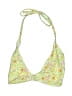 Unbranded Floral Yellow Swimsuit Top Size M - photo 1