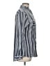 Love Potion 100% Polyester Stripes Gray Long Sleeve Blouse Size L - photo 4