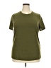 Unbranded Solid Green Short Sleeve T-Shirt Size XXL - photo 1