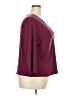 George Burgundy 3/4 Sleeve Top Size 22 - 24 - photo 4