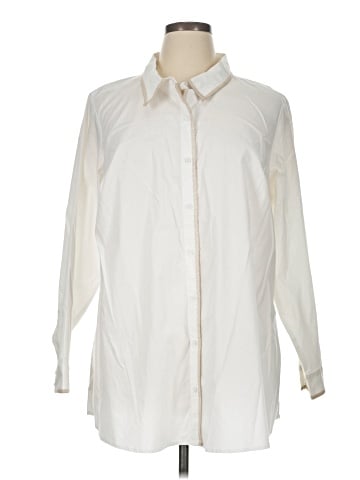 Martha Stewart Long Sleeve Button-Down Shirt (view 1)