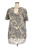Spin 100% Polyester Gray Short Sleeve Blouse Size 3X - photo 2